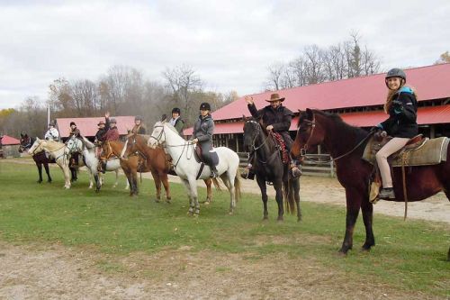 riders get ready to hit the trails at Arden's Circle Square Ranch for their annual Ride-a-thon fundraiser on October 19